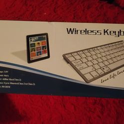 Wireless Bluetooth keyboard and laptop stand
