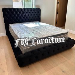 New Queen Bed Frame With Mattress