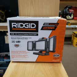 NEW Ridgid 18 Volt Hybrid Folding Panel Light (Tool Only)
