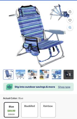 GVDV Backpack Beach Chair for Adults