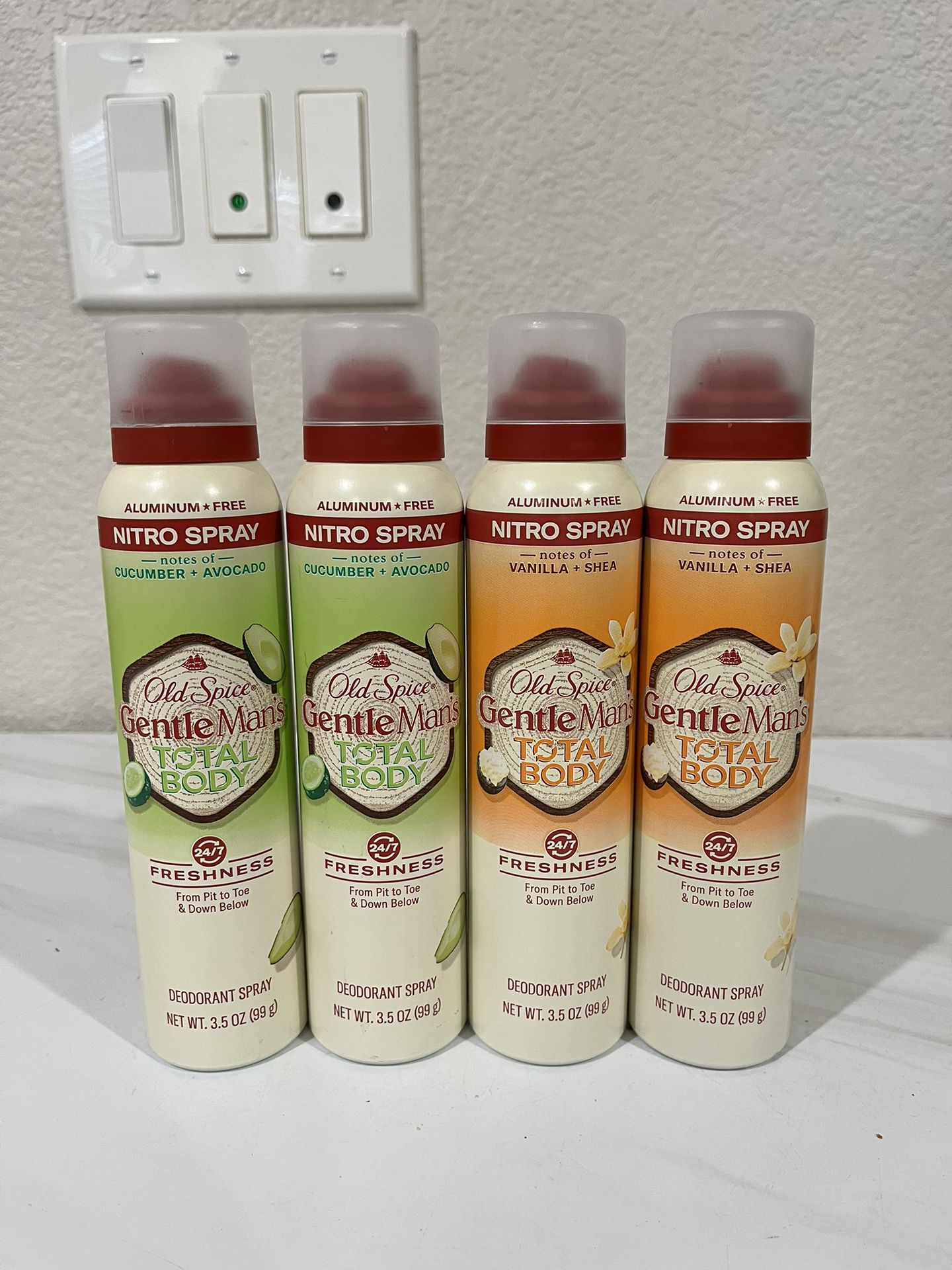 Brand new Old Spice Total Body Aluminum Free Spray (2 For $15)