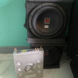 Alphasonik Amp W/ Alpha200 Series Subwoofer