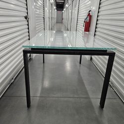 Glass and Metal dining table 