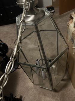 Brass Hanging Light Fixture