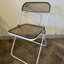 Unique Acrylic and Metal Folding Chair
