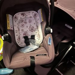 Baby Girl Car Seat And Stroller Set