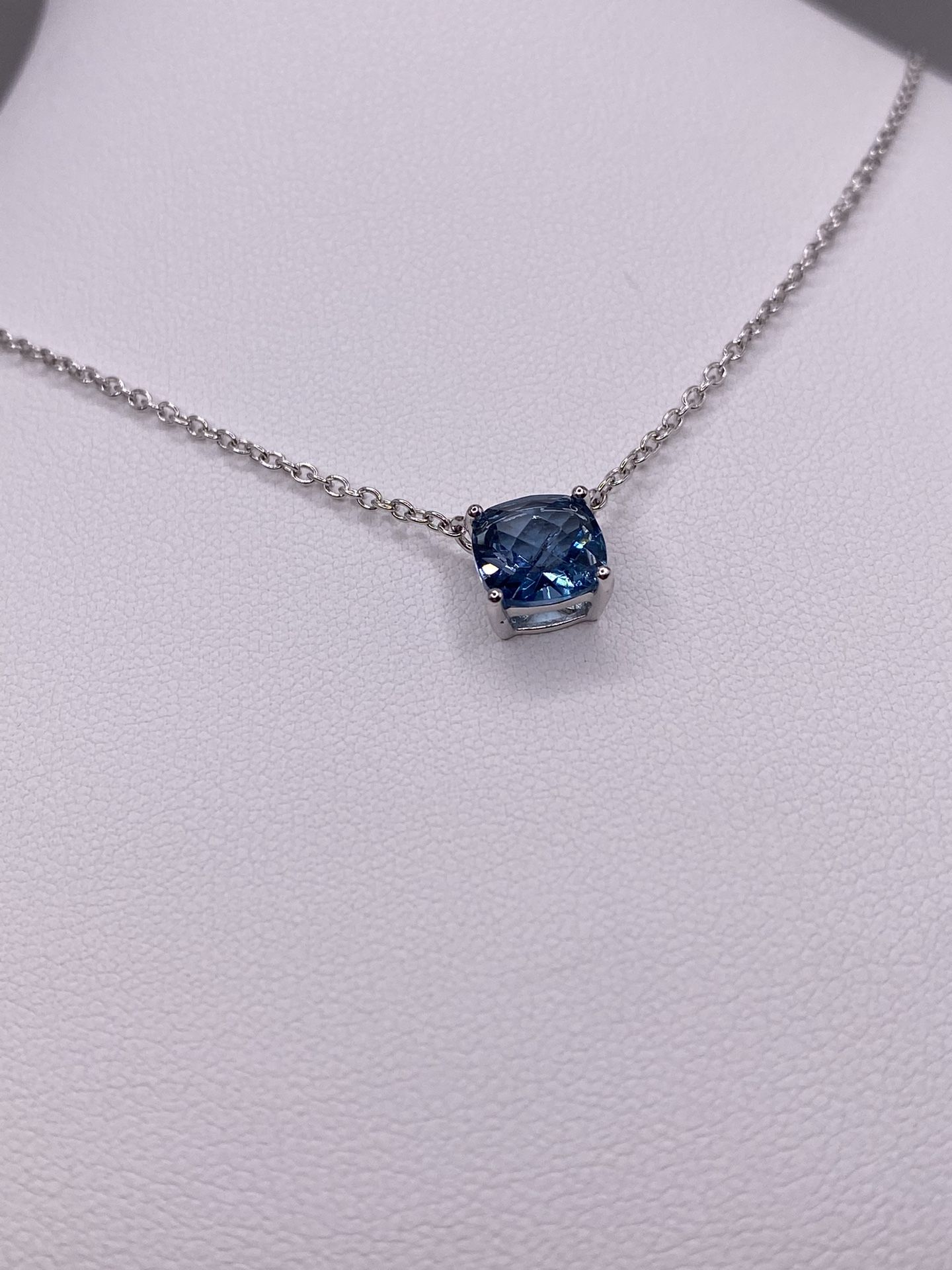 925 Blue Topaz Necklace 