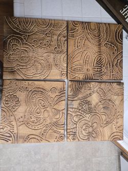 Wooden Wall Art 4 piece