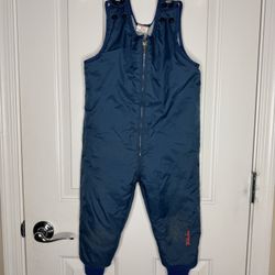 Vintage Children’s snowsuit overalls WEATHER TAMER 3T Blue