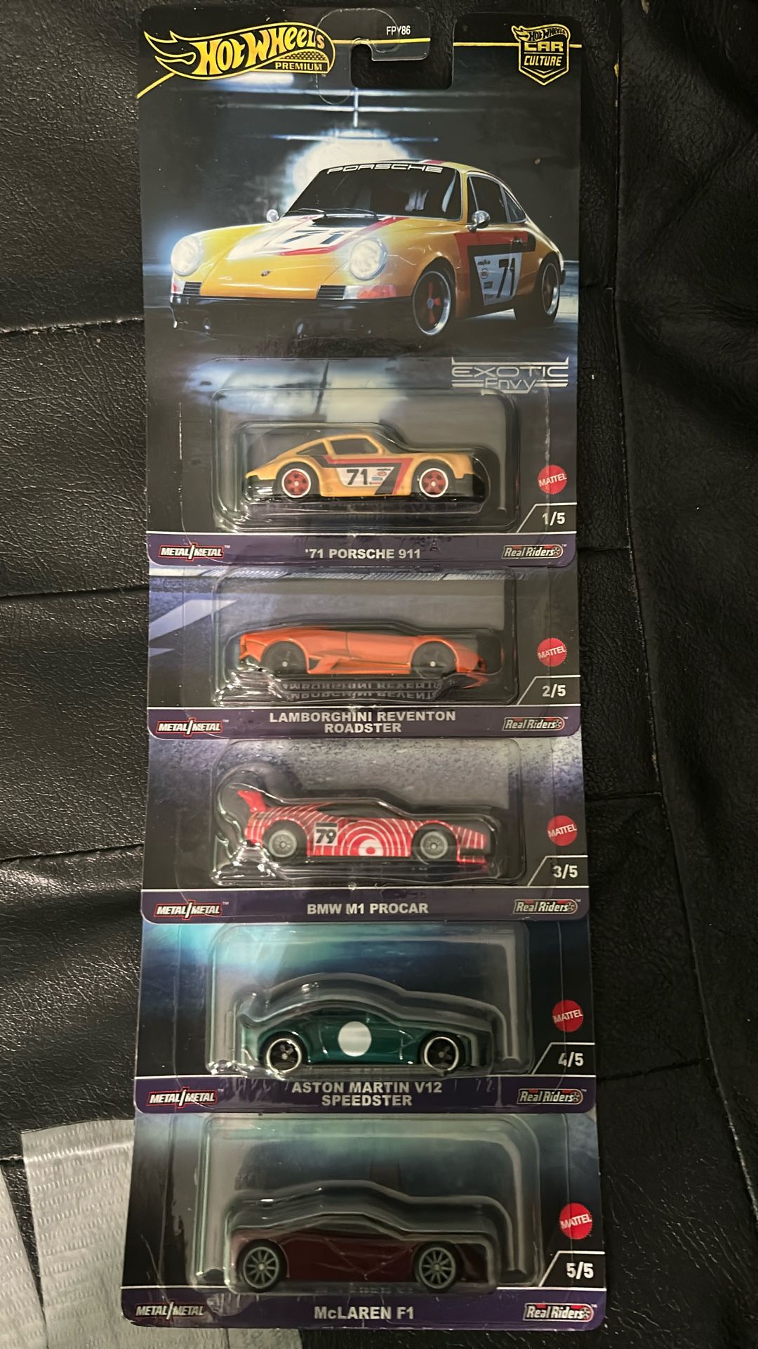 Exotic Envy Hotwheels Set