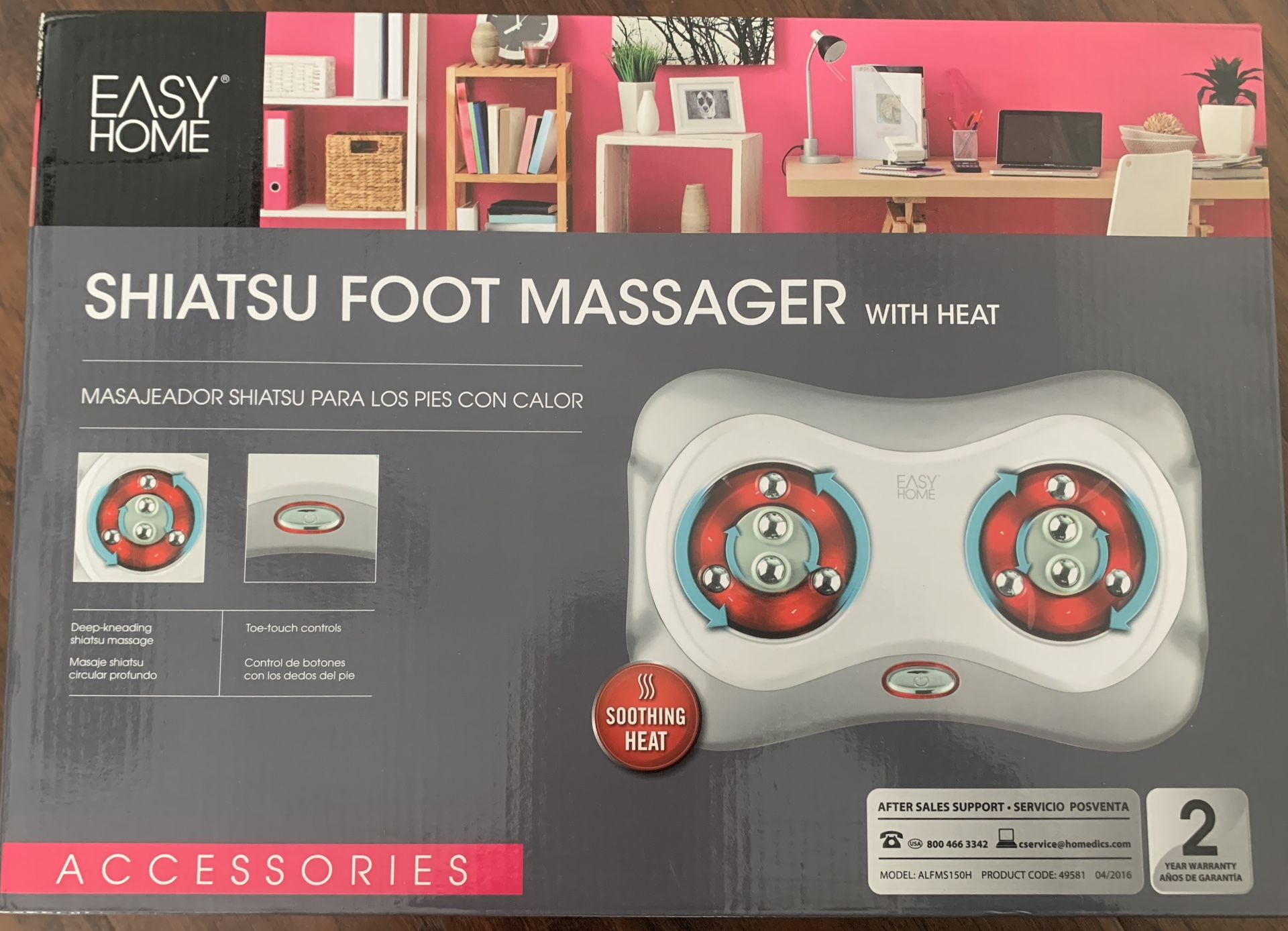 New In Box Shiatsu Foot Massager with Heat
