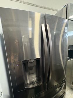 LG French Door Refrigerator Black Stainless Steel
