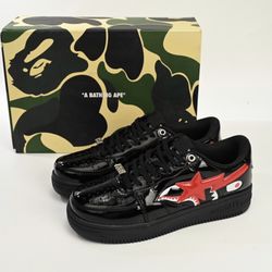 Bathing Ape Bape Sta Low Black Shark 