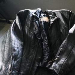 Leather Jacket And Chaps 50 And 25 Together 75