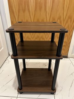 1 out 2 Three-Tier Wooden Shelf