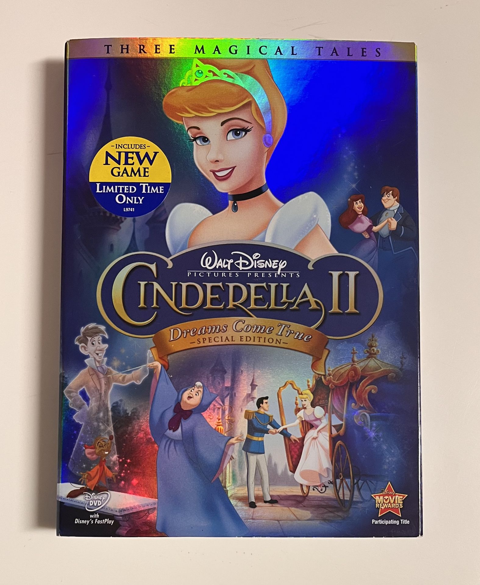 Walt Disney’s CINDERELLA II Dreams Come True (2007 DVD) Special Edition, Three Magical Tales, Includes Slipcover, Kids Family Movie *Brand New/Sealed*