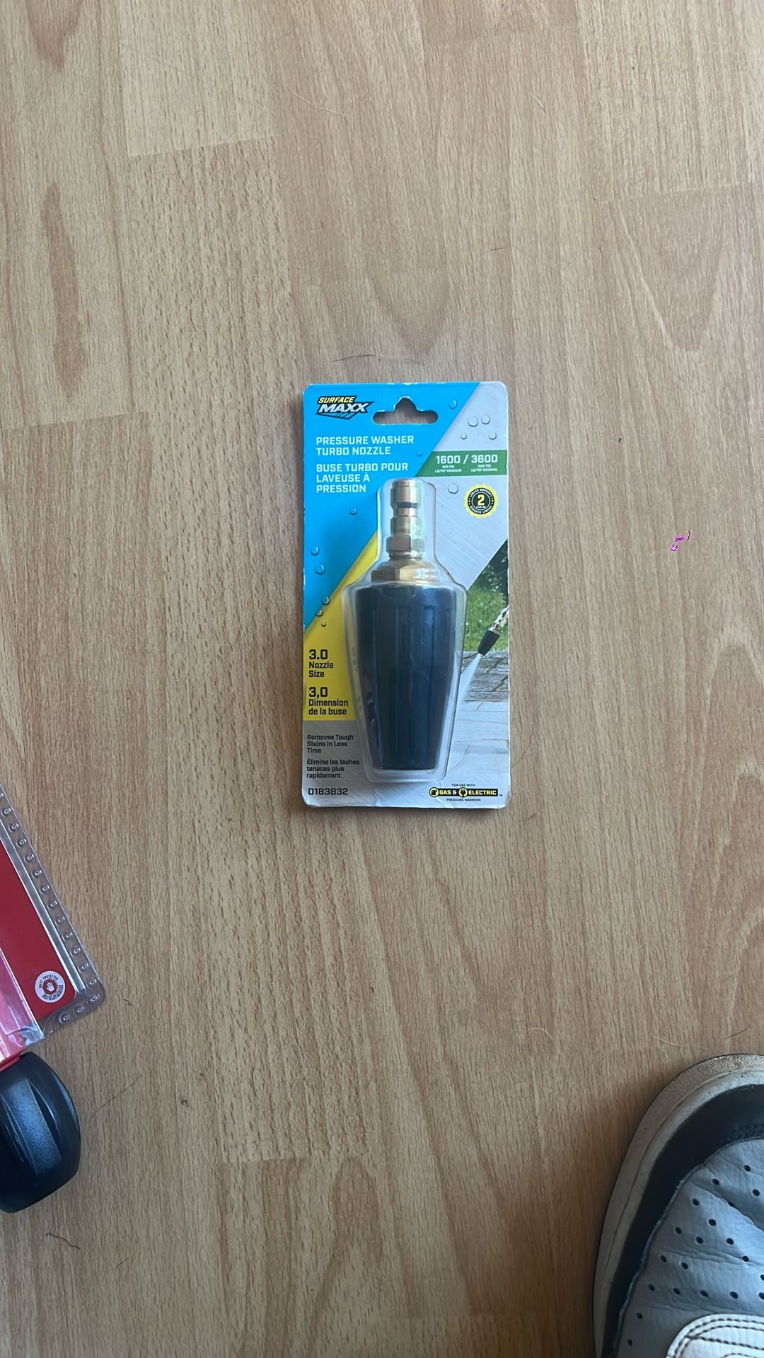 Surface max pressure washer turbo nozzle 1630 600 psi