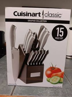 Cuisinart Classic Graphix Collection 15 Piece Knife Block Set - $80