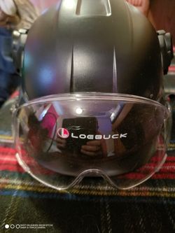 LoeBuck Safety Hat With Visor And Earmuffs