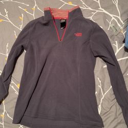Womens Size Small North Face 1/4 Zip Fleece Pullover 