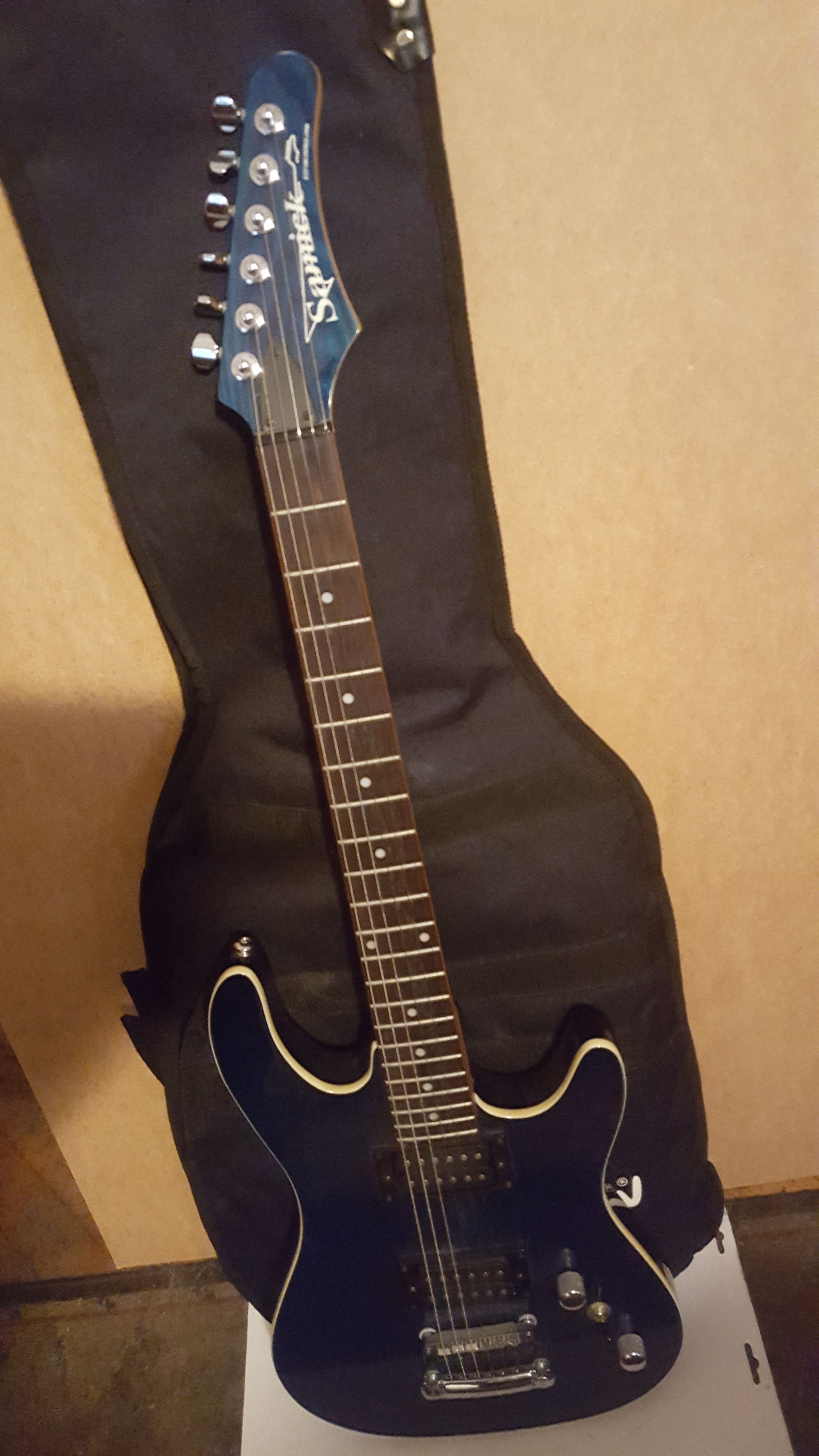 Vintage samick LSR 25 transparent blue price drop!