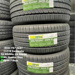 235/50ZR17 TBB Set of Tires Installed and Balanced Set de Llantas Nuevas Instaladas y Balanceadas