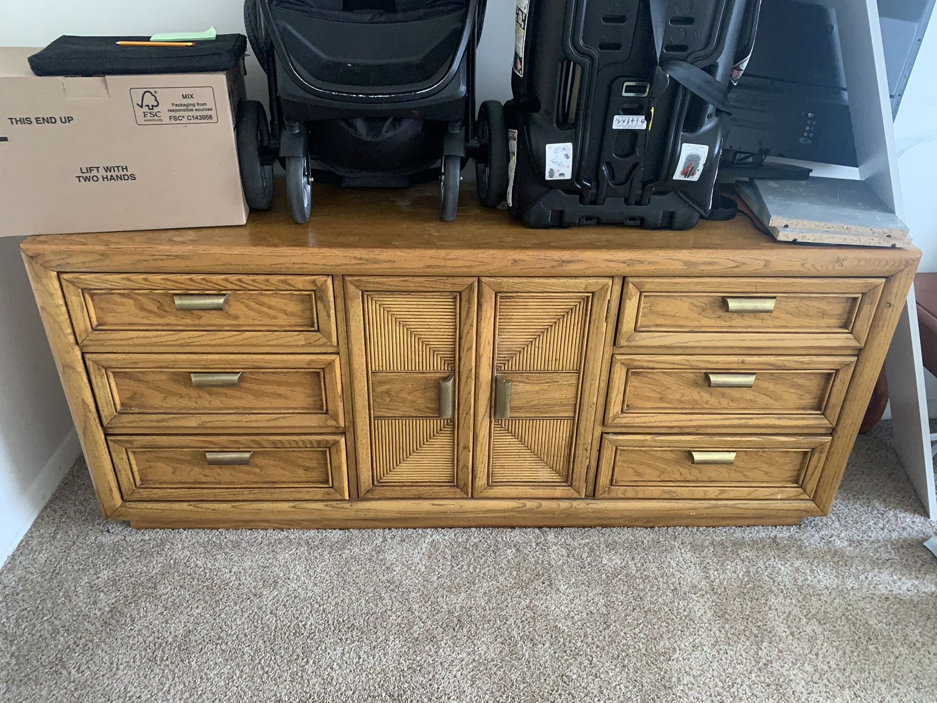 PENDING Solid wood dresser for free , I just don’t need it anymore