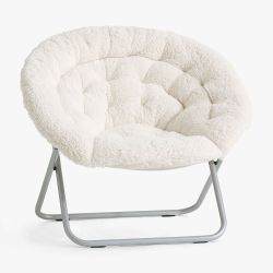 Pottery Barn Sherpa Ivory Hang-A-Round Chair