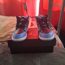 jordan 1 mid ps blue and black