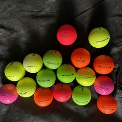 Srixon color SoftFeel and Marathon 17 golf balls
