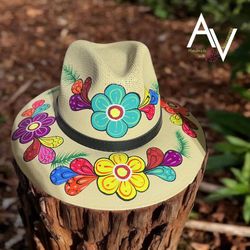 Hat handmade paint