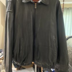 Nautica  Soft Leather Jacket. Size Is Men’s 48