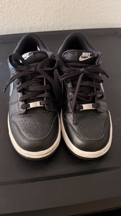 Nike Dunk Low Black & Metallic Silver – Women’s Size 8.5 – Preowned