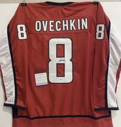 Alex Ovechkin Signed Autographed Washington Capitals Custom Jersey With COA