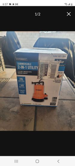 Everbilt 1/4 HP Submersible 2-in-1 Utility Pump