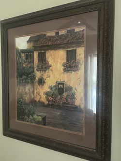 Village Scenery Art Frame - Wall Art
