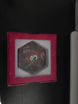 54mm D20 Dice | Valentine's Rose Snowglobe