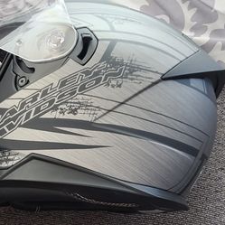 HD Helmet Gray And black