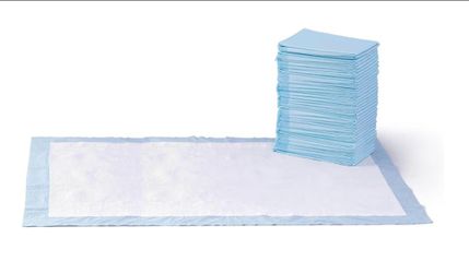 Amazon Basics Puppy Pee Pads  Giant Size  27.5 x 44 Inch, Blue & White 40-Pack