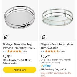 Beam Round Mirror Tray