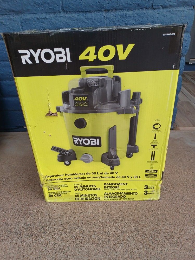 VACUUM RYOBI 40V TOOL ONLY 