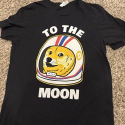 Doge To The Moon Barstool T-Shirt (Large)