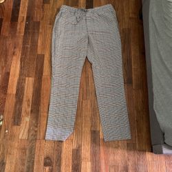 H&M Plaid Joggers 