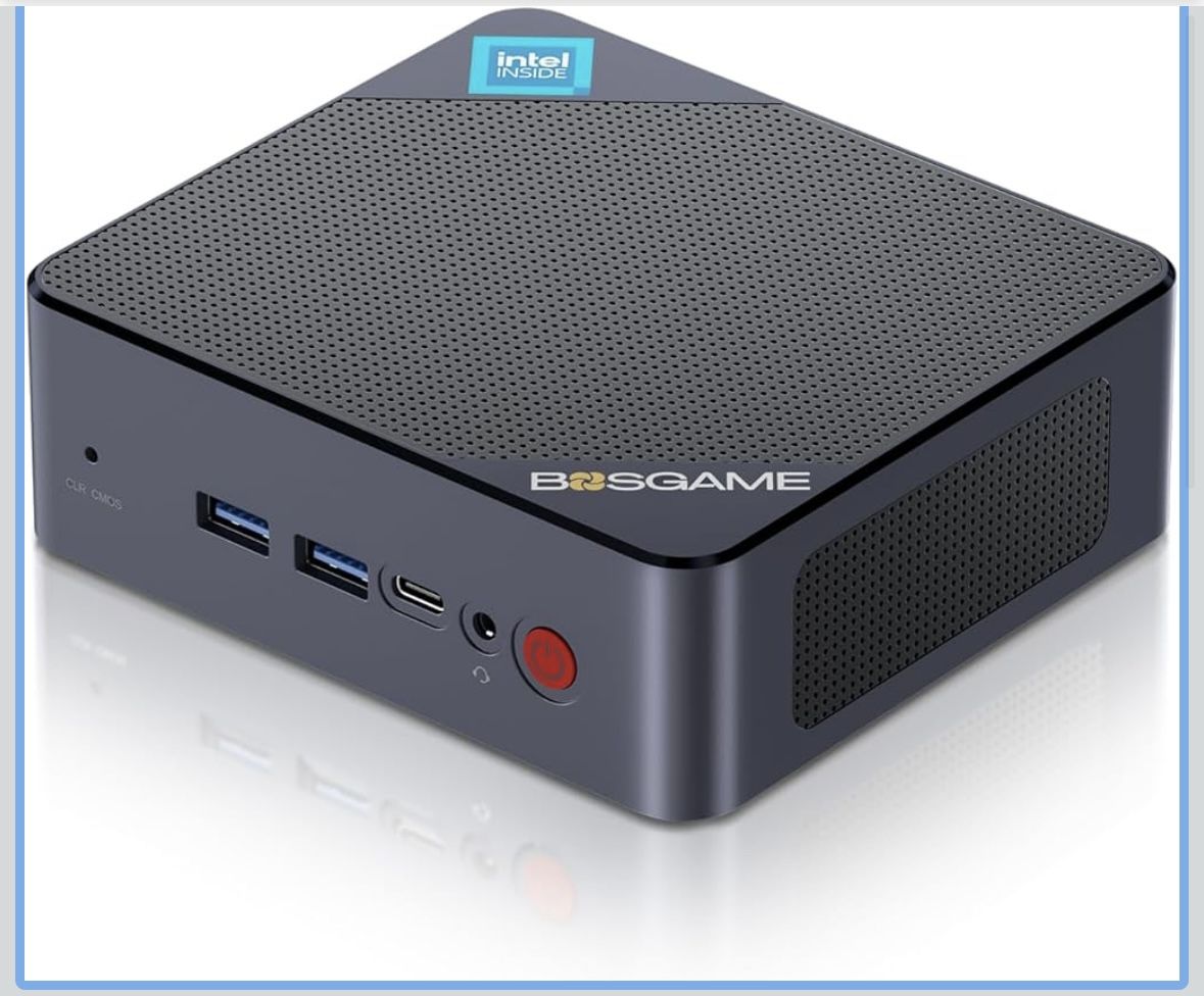 Mini PC, Intel 12th N95 4C/4T (up to 3.40Ghz), 8GB DDR4+256GB NVMe SSD W11 Pro Mini Desktop Computer, 4K Triple Display Office Mini Computer,2.5G LAN,