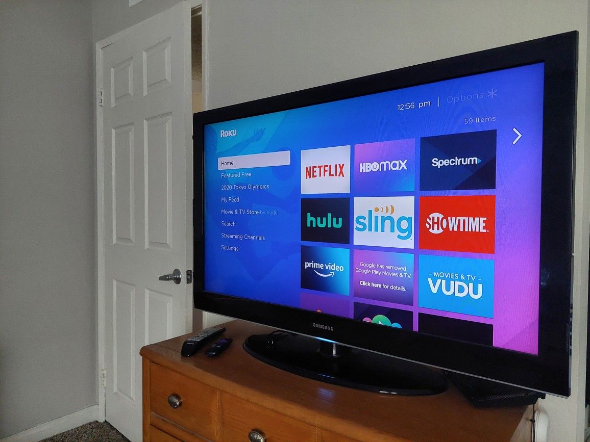 46" SAMSUNG TV Model LN46A550P3FXZA +Wi-Fi Roku Stick