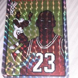 1985 Jewel Prism Michael Jordan Sticker Card