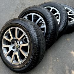 20" Inch Oem Gmc Denali Wheels Rims 6x139.7 6x5.5 Bridgestone Dueler 265/60R20 Tires Hablo Español