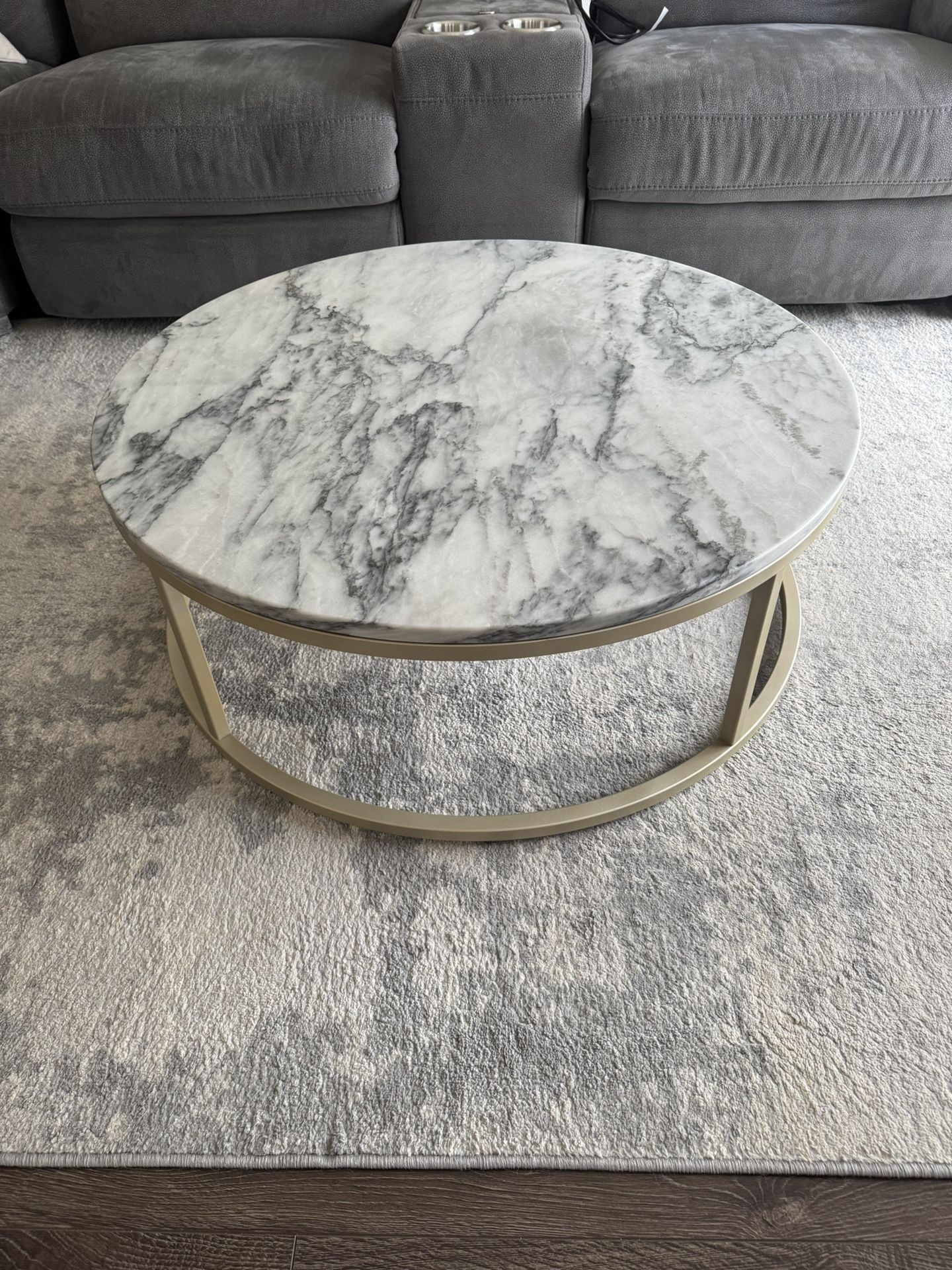 Set Of Marble Coffee Table and Side Table