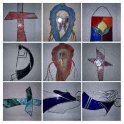 Vintage Hand Made Stained Glass Items
