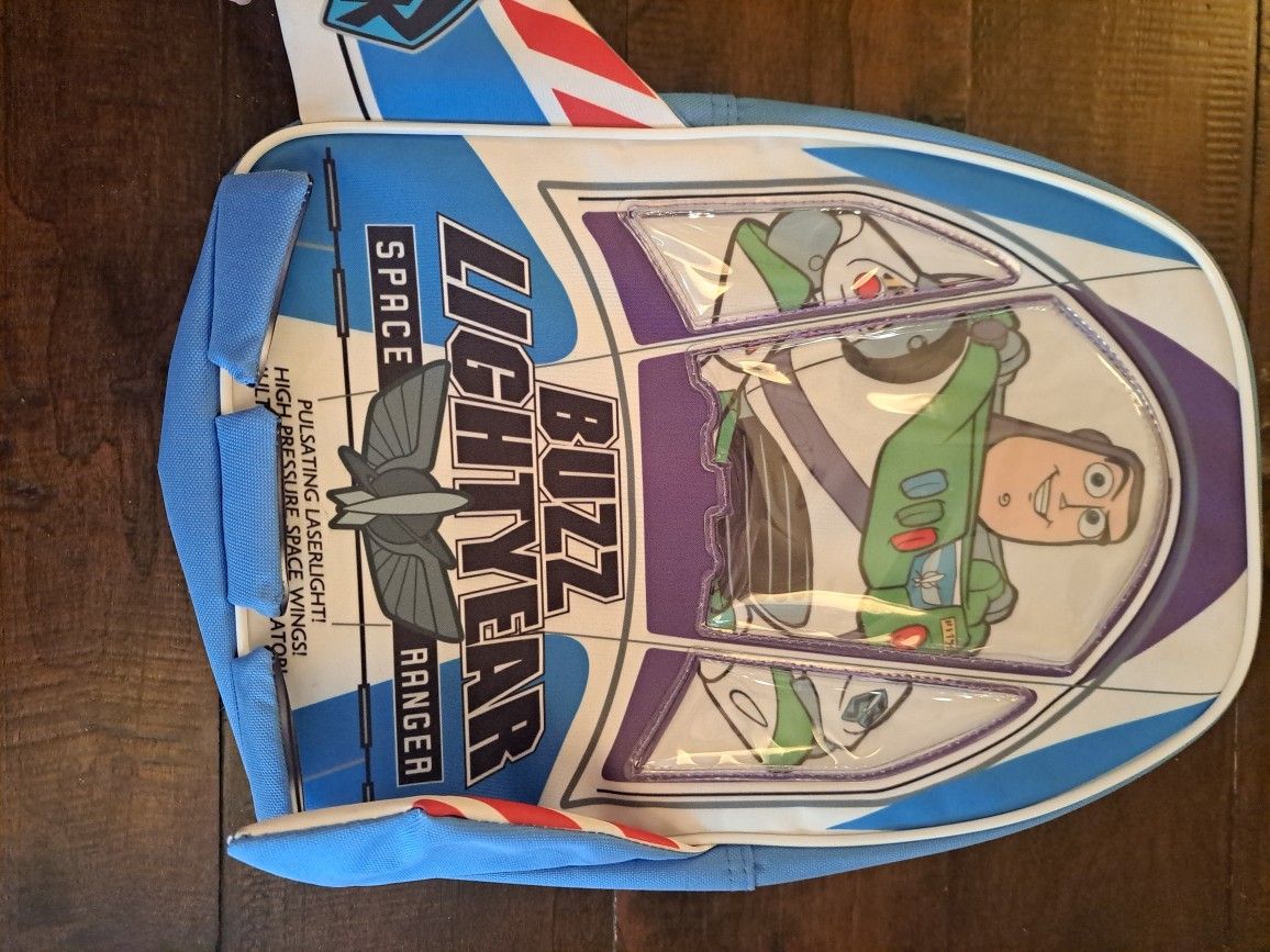 Toy Story, Disney, Backpack, Purse, Blue, Woody, Buzz Lightyear, School,